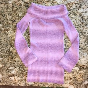 Bebe sweater minidress off the shoulder Sz S